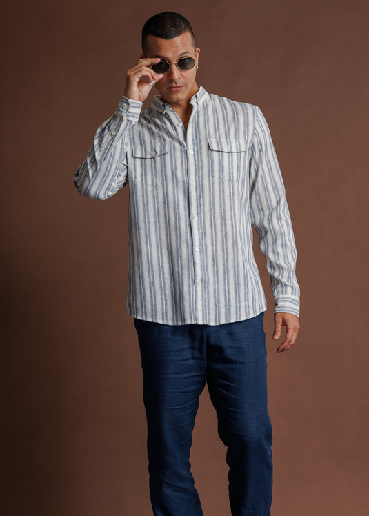 Casual Wear Stripe L/S Shirt