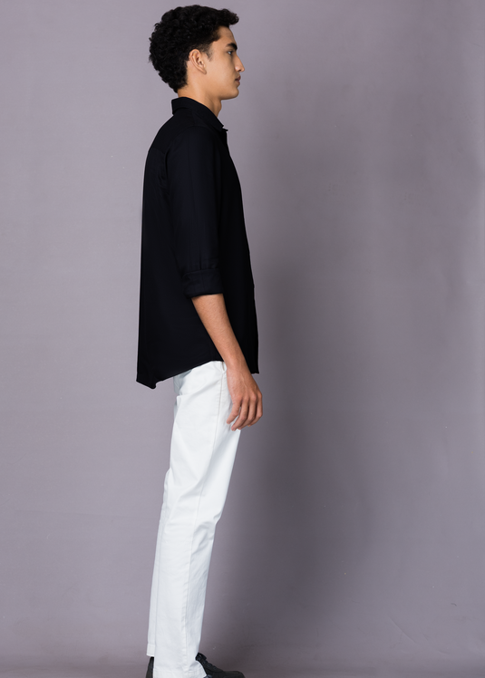 Regular patch pocket shirt L/S