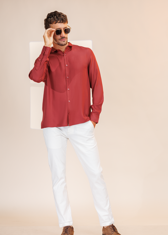 Detailed Party Wear L/S Shirt