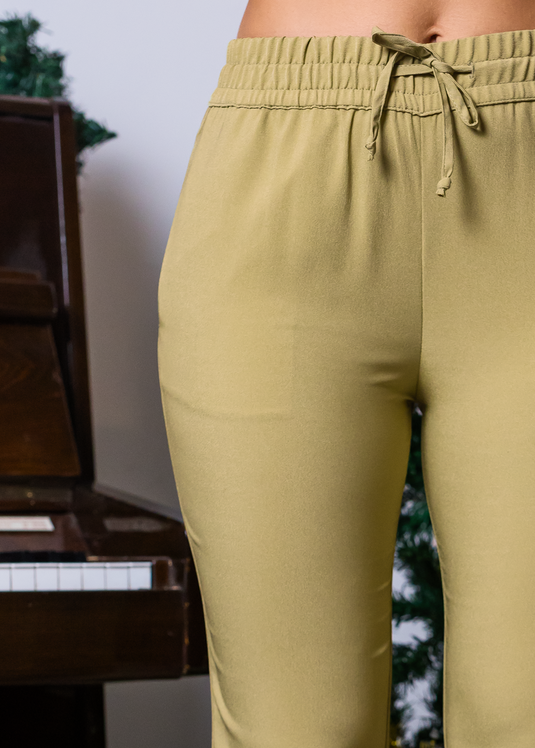 Basic Draw Cord Pant With Side Pockets