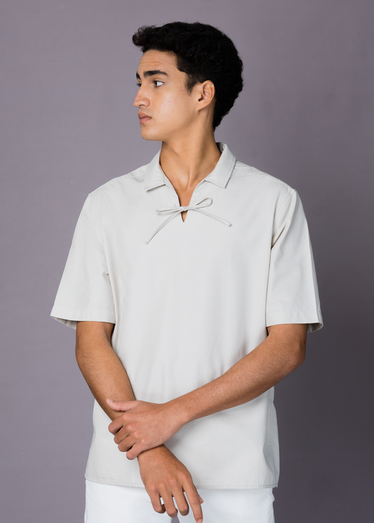 Detailed drawcode shirt S/S)