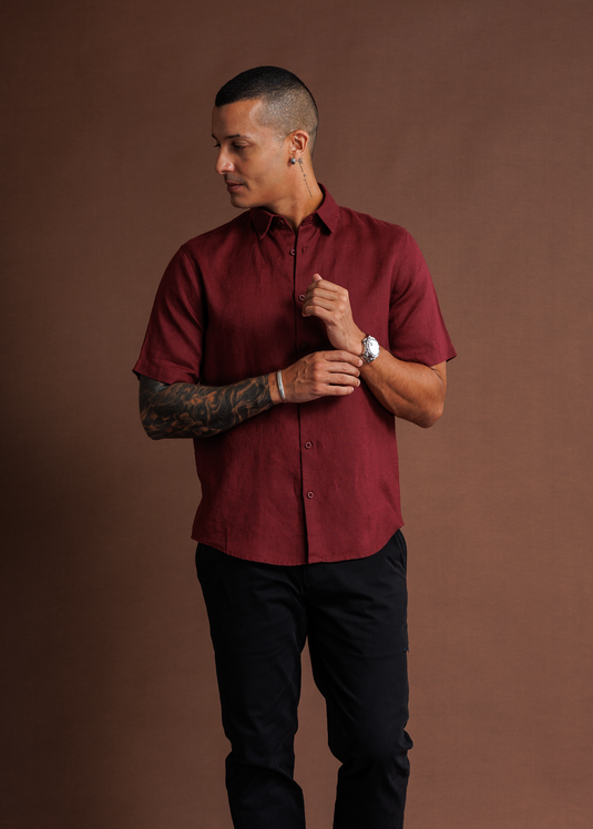 Linen Spencer S/S Shirt