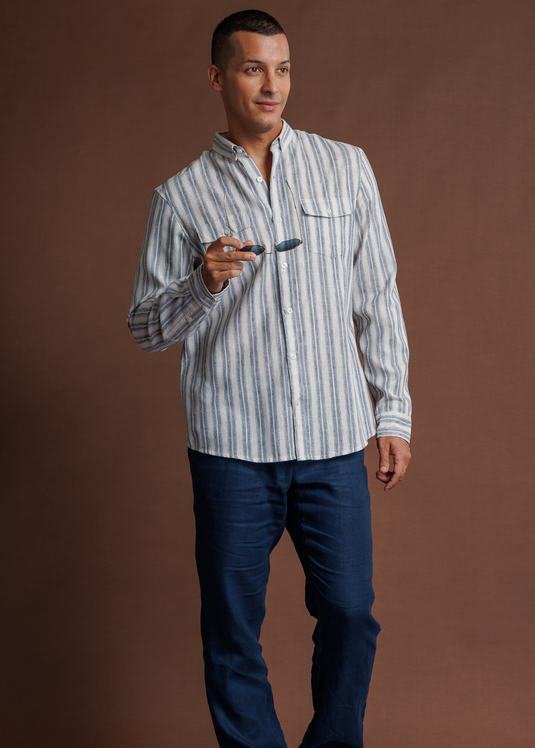 Casual Wear Stripe L/S Shirt