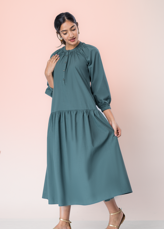 Drop Waist Midi Dress