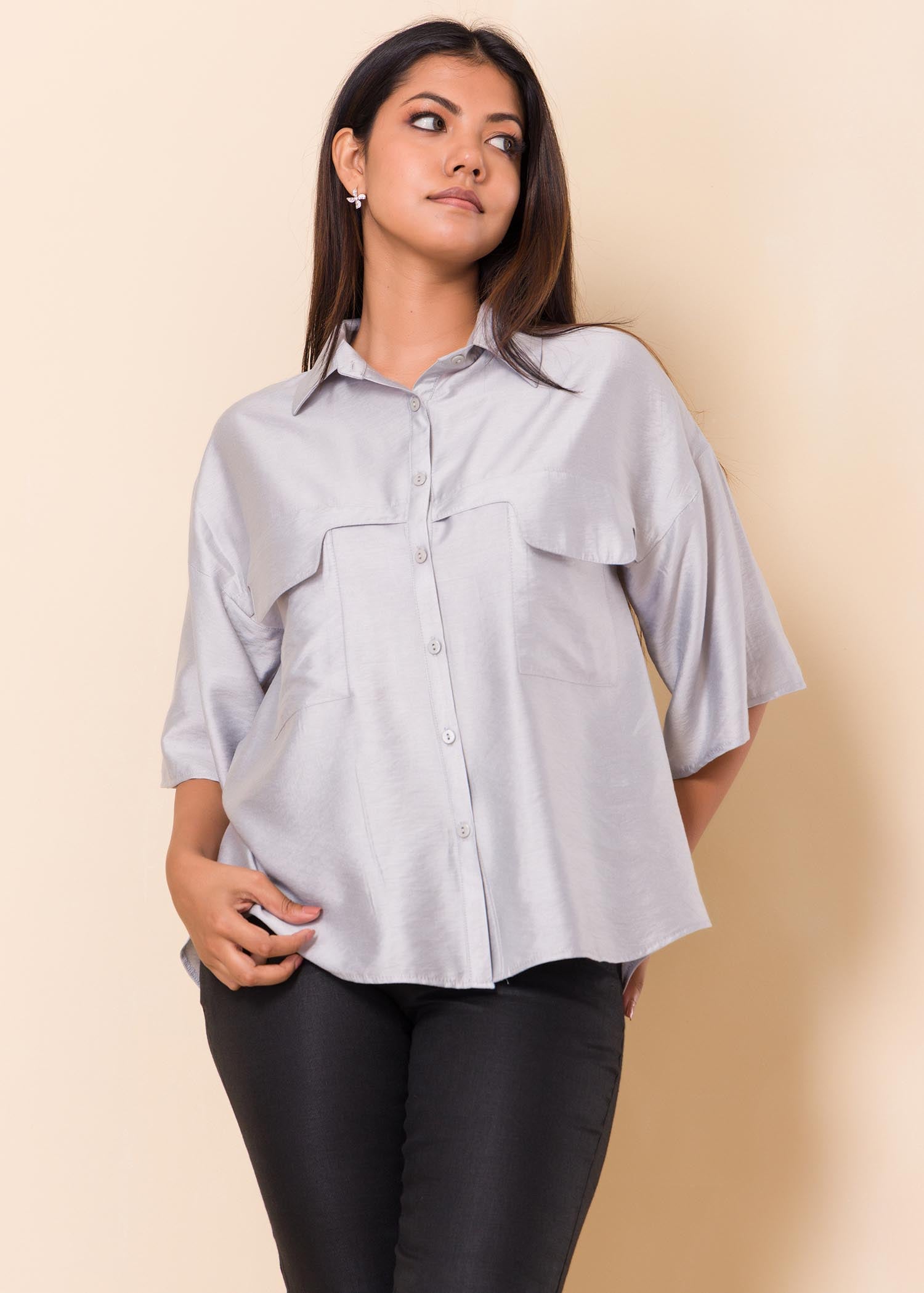 Blouse With Flap Detail