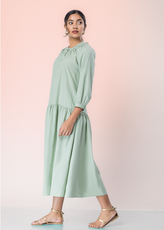 Drop Waist Midi Dress