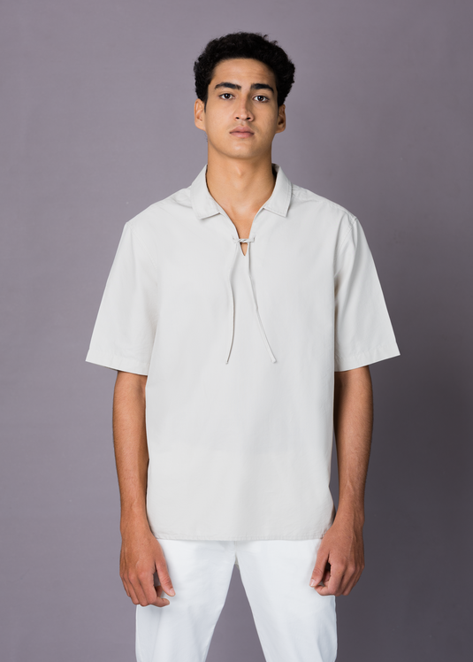 Detailed drawcode shirt S/S)