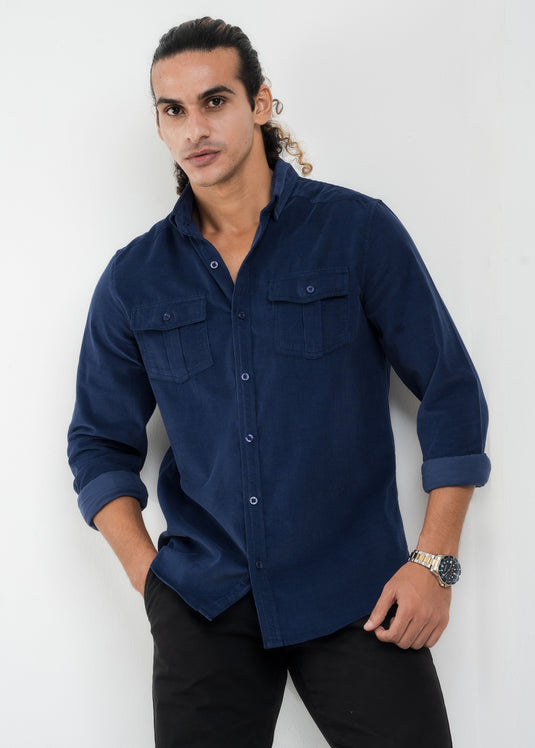 Double Pockect Corduroy L/S Shirt