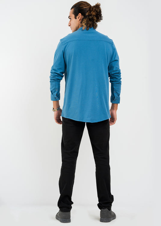 Mandarin Collar L/S T-Shirt