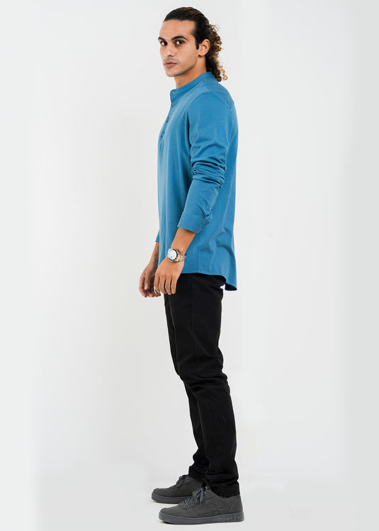 Mandarin Collar L/S T-Shirt