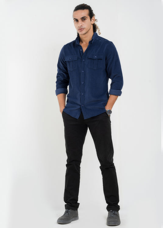 Double Pockect Corduroy L/S Shirt
