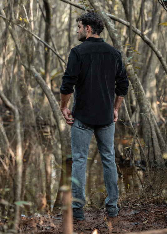 Casual Wear Corduroy Double PKT  L/S Shirt