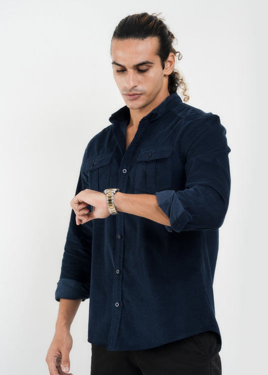 Double Pockect Corduroy L/S Shirt