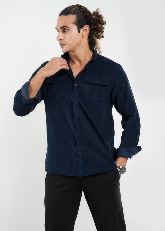 Double Pockect Corduroy L/S Shirt