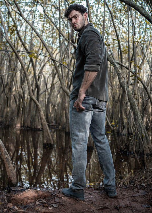 Casual Wear Corduroy Double PKT  L/S Shirt