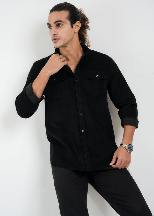 Double Pockect Corduroy L/S Shirt