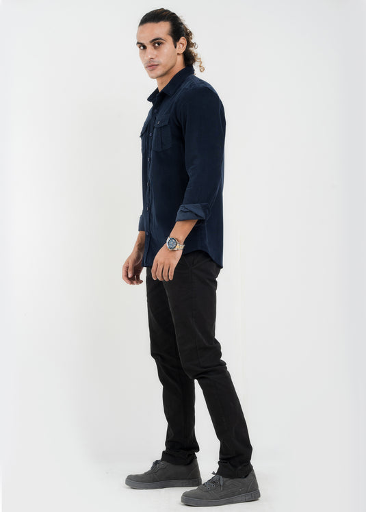 Double Pockect Corduroy L/S Shirt