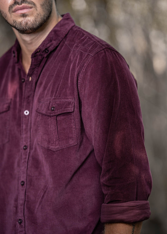 Casual Wear Corduroy Double PKT  L/S Shirt