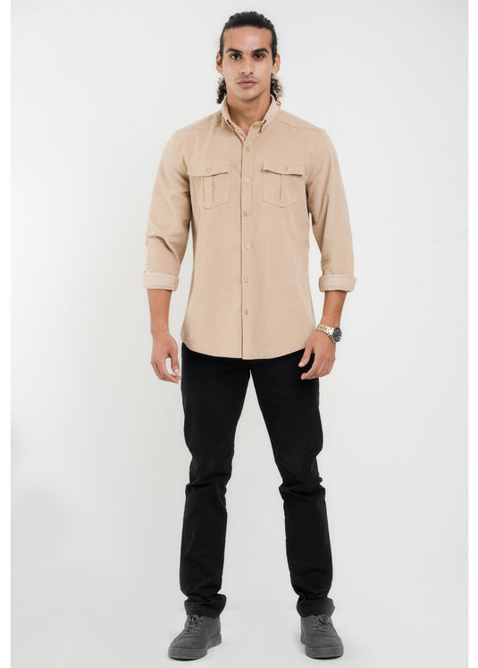 Double Pockect Corduroy L/S Shirt