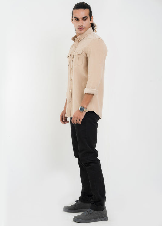 Double Pockect Corduroy L/S Shirt