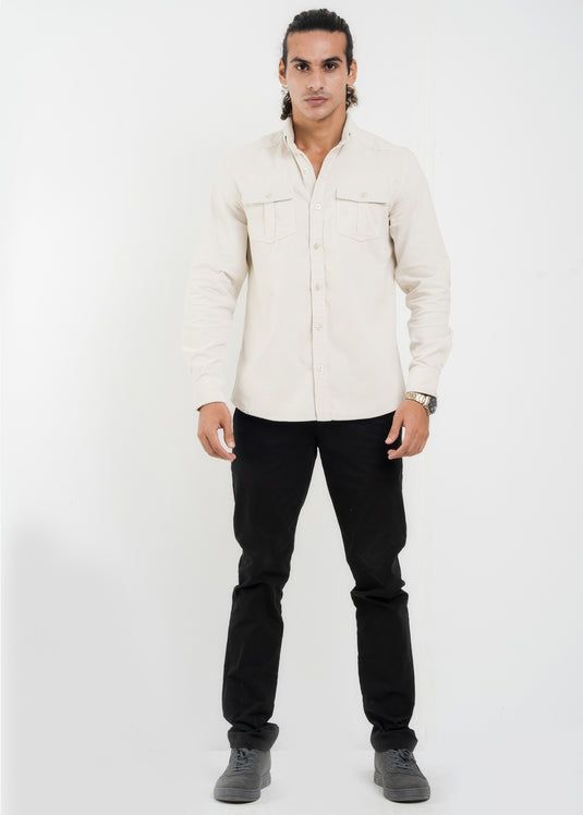 Double Pockect Corduroy L/S Shirt