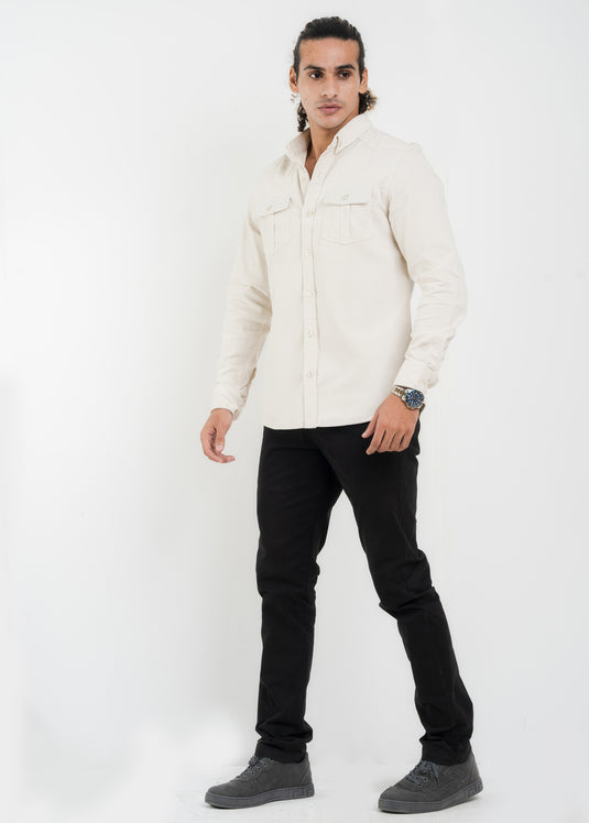 Double Pockect Corduroy L/S Shirt