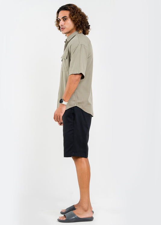 Casual Wear Oversized Double Pkt S/S Shirt
