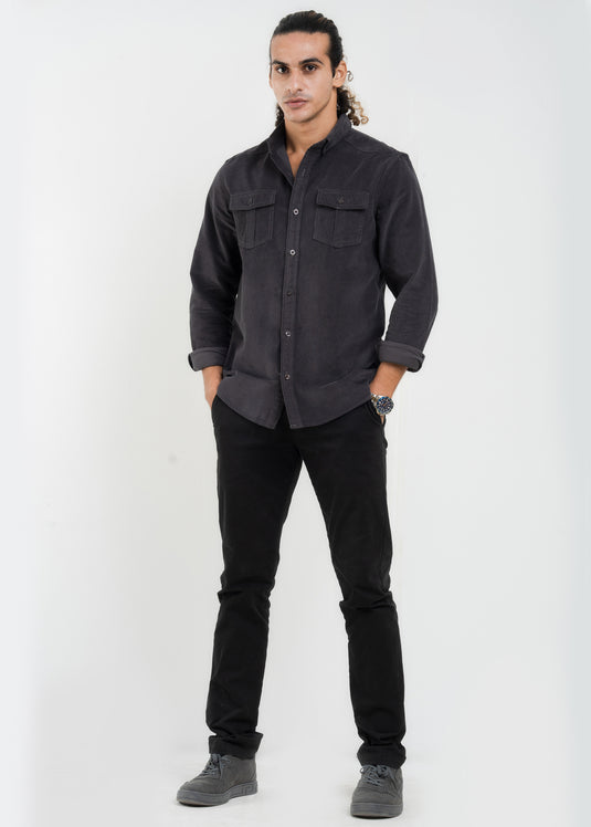 Double Pockect Corduroy L/S Shirt