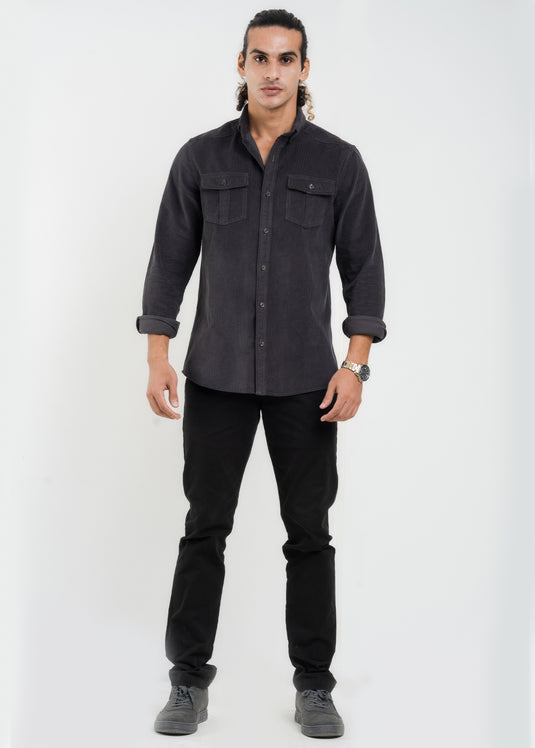 Double Pockect Corduroy L/S Shirt