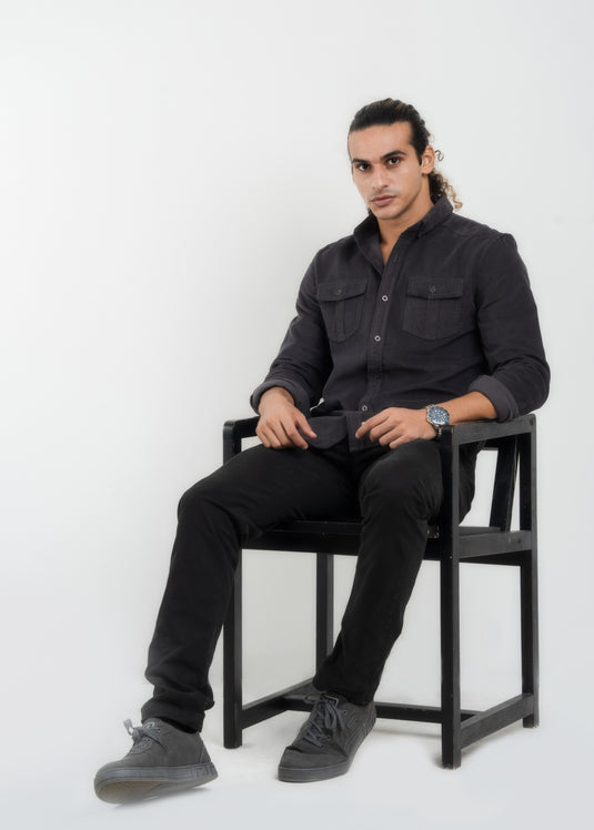 Double Pockect Corduroy L/S Shirt