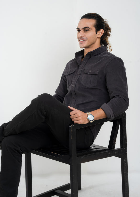 Double Pockect Corduroy L/S Shirt