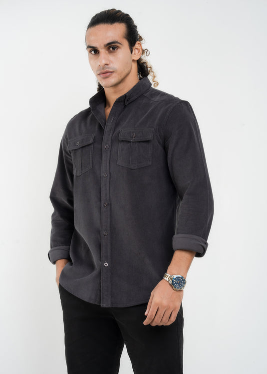 Double Pockect Corduroy L/S Shirt