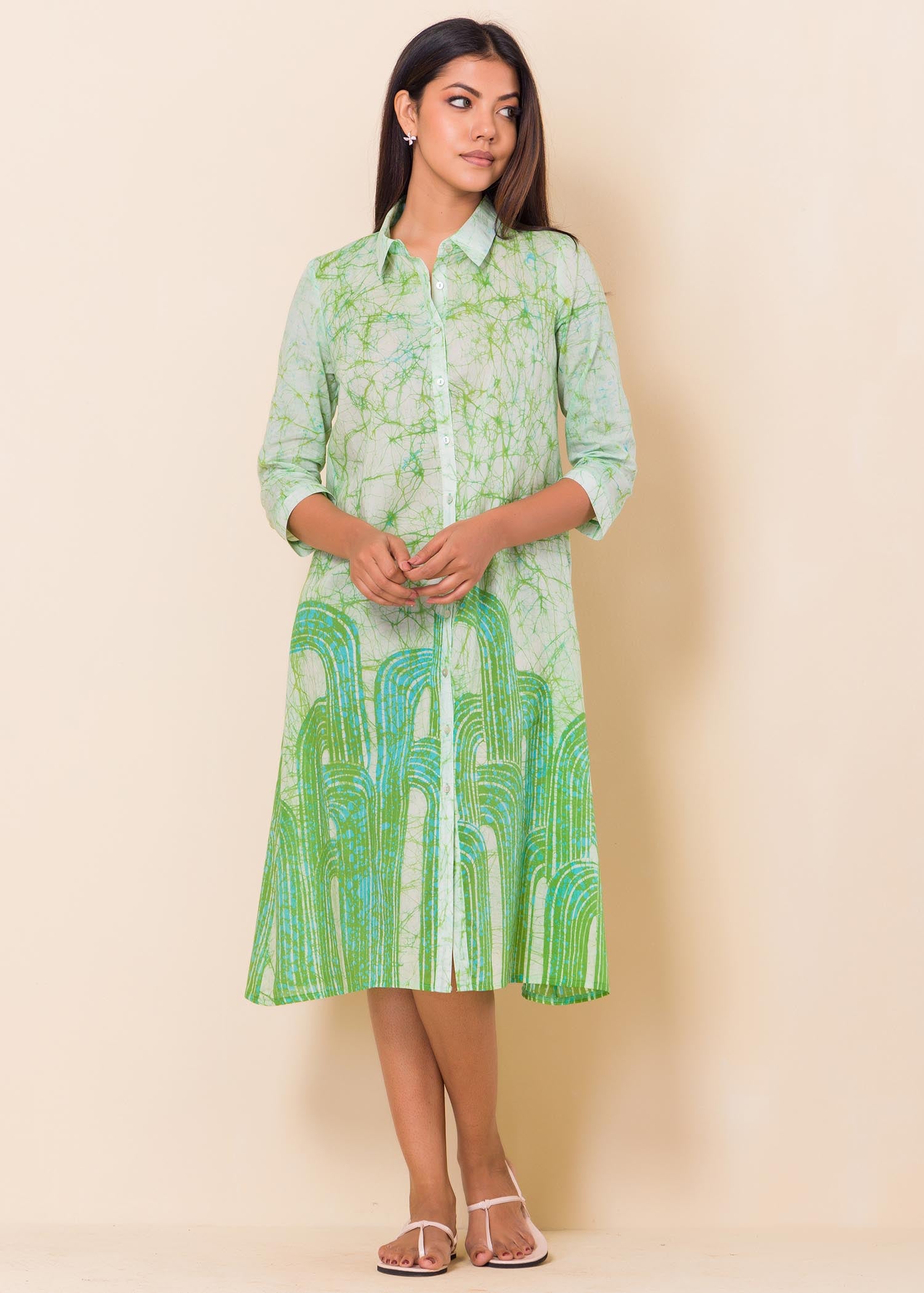 Collard Batik Dress