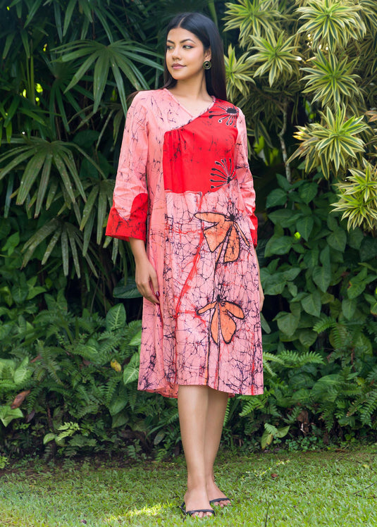 Tropicle floral detailed dress