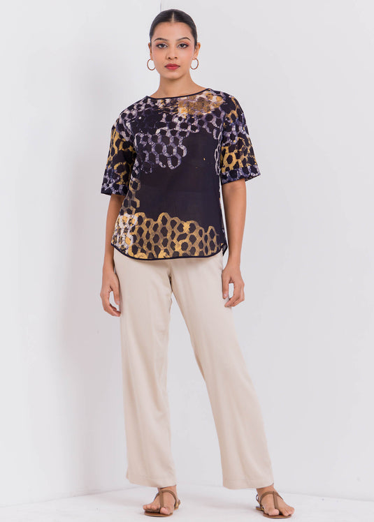 Batik Bee Hive Hand Printed Top