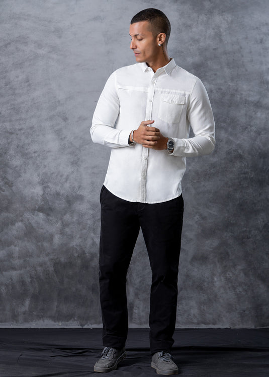 Detailed Casual Wear L/S Shirt