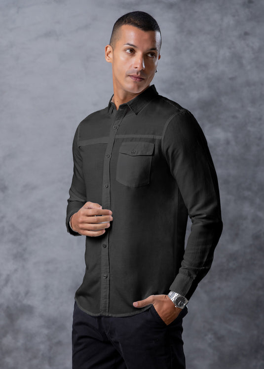 Detailed Casual Wear L/S Shirt