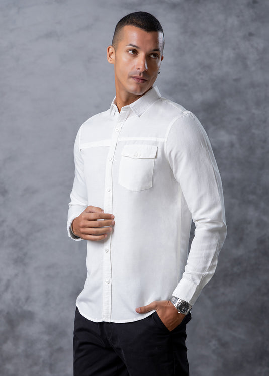 Detailed Casual Wear L/S Shirt