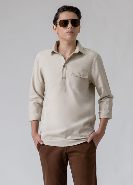 Single Pocket Long Sleeve Shirt