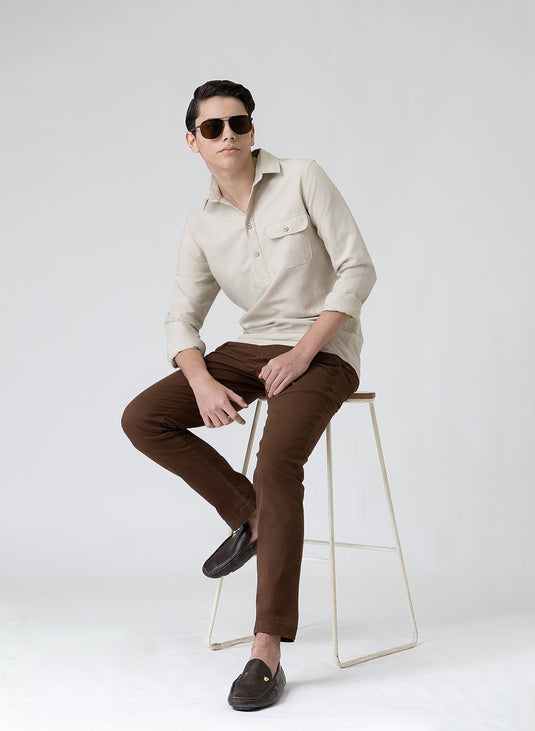 Single Pocket Long Sleeve Shirt