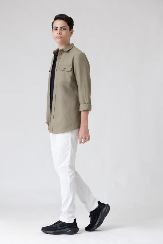 Double Pocket Long Sleeve Shirt