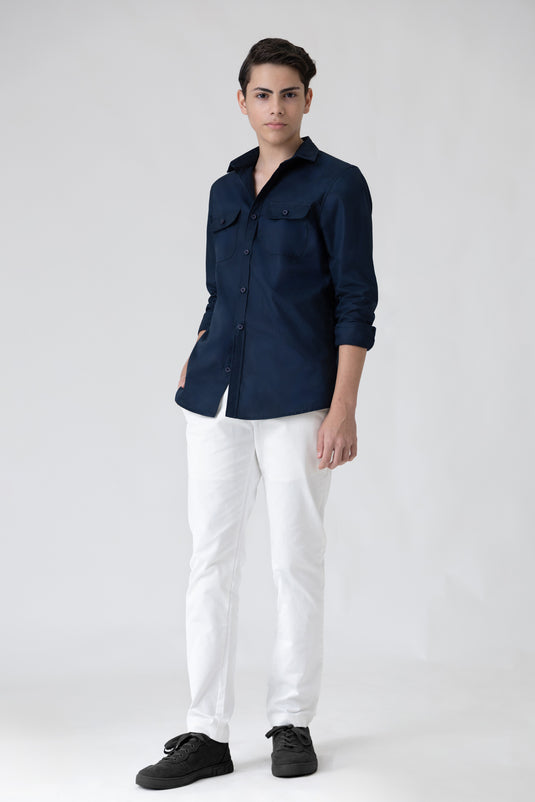 Double Pocket Long Sleeve Shirt