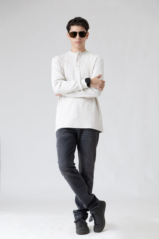 Ribbed Jersy Long Sleeve