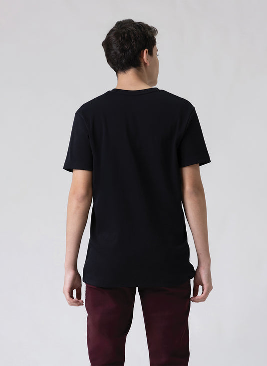 Ribbed zip-up crewneck