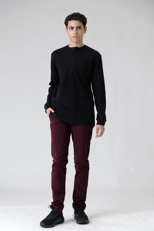 Ribbed Jersy Long Sleeve