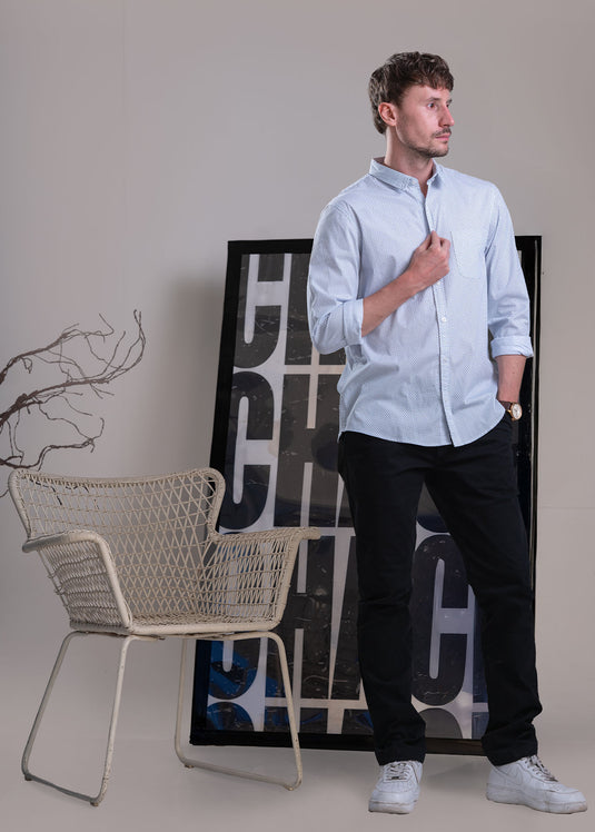 Printed Long Sleeve Shirt