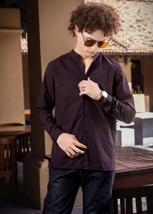 Cotton long sleeve shirt