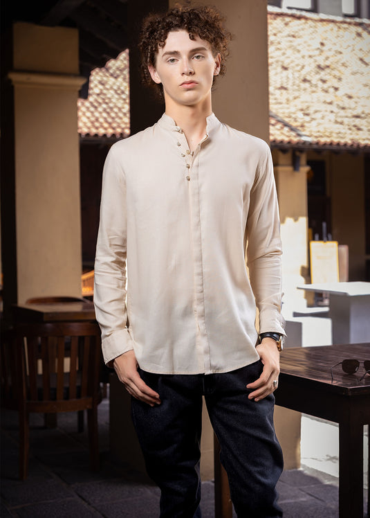 Mandarine collar shirt