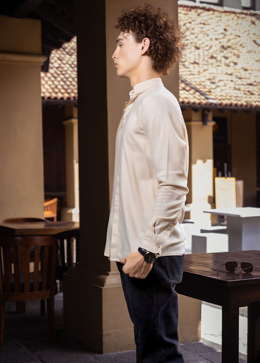 Mandarine collar shirt