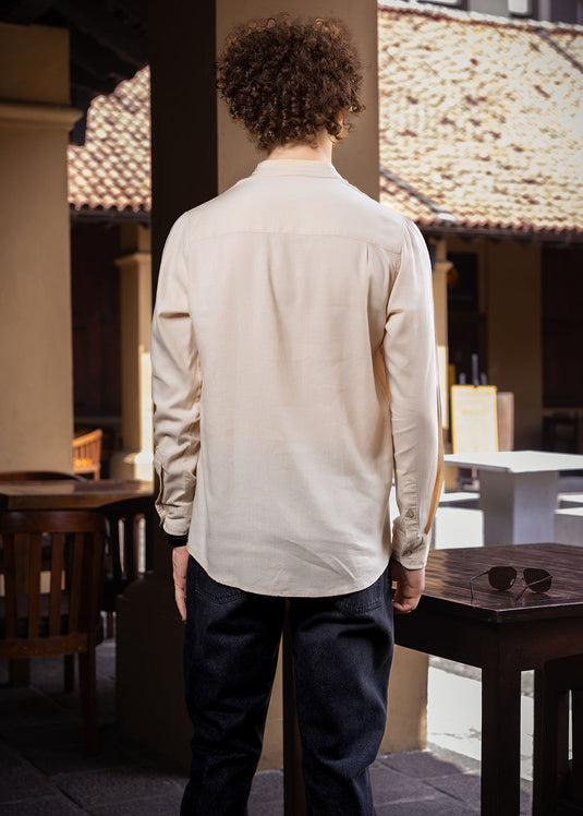 Mandarine collar shirt